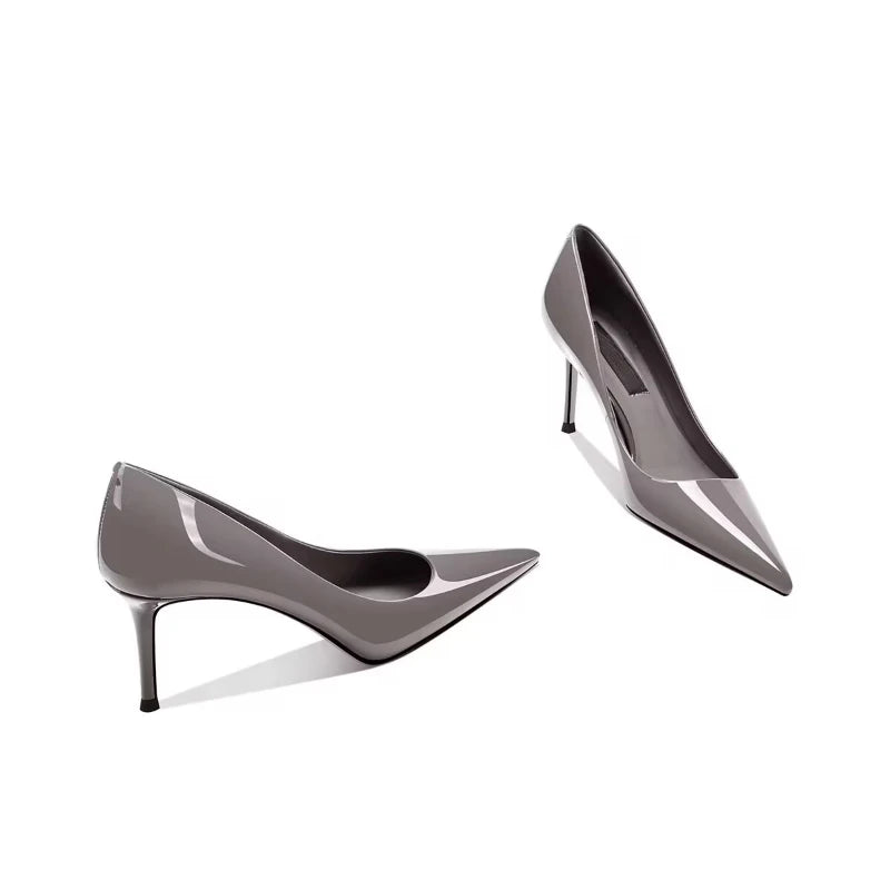 Elegant Pointed Toe Thin Heel Slip On Pumps for Women