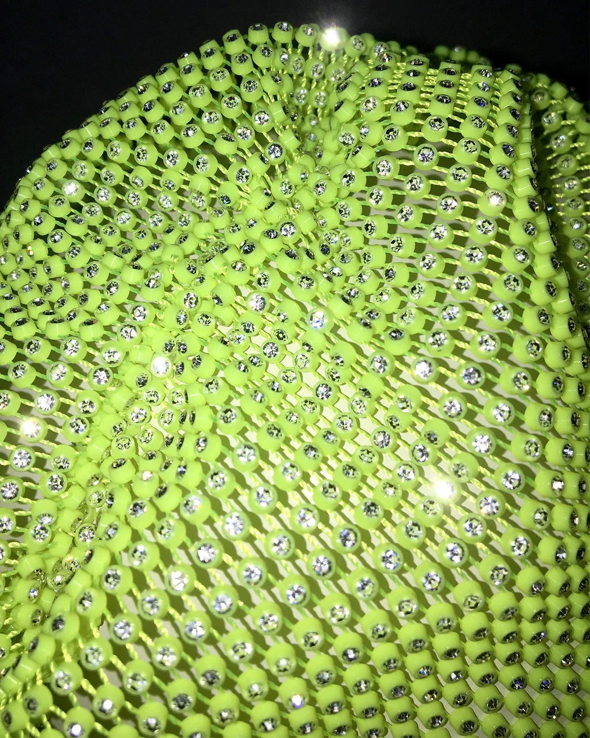 Sparkly Rhinestone Fishnet Turban Head Wrap for Women
