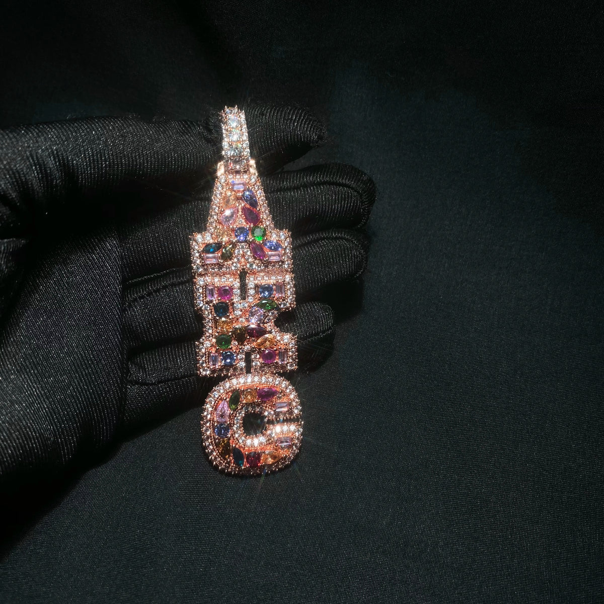 Cubic Zirconia Initial Pendant Necklace
