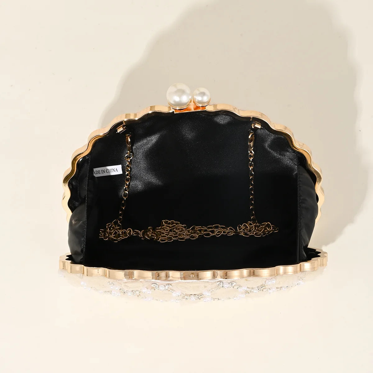 Floral Rose Hard Shell Evening Clutch Bag for Women
