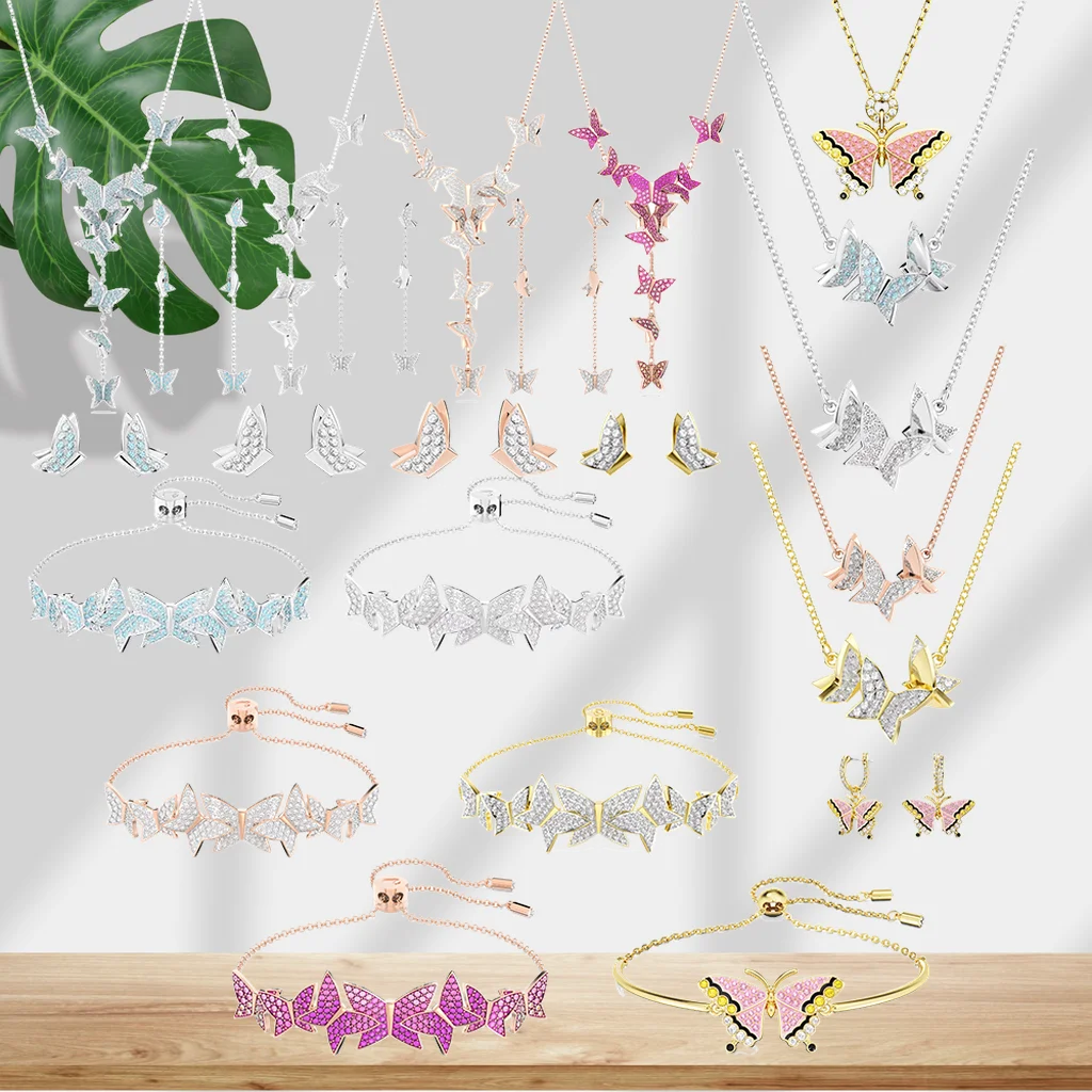 Crystal Necklace And Earring Set