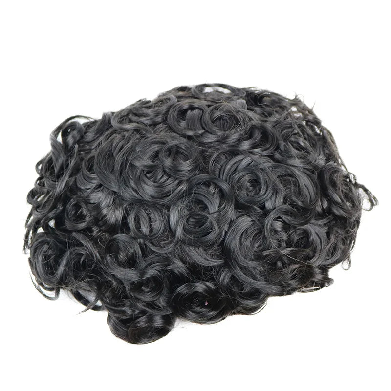 Breathable Curly Invisible Full Lace Human Hair Wig for Women