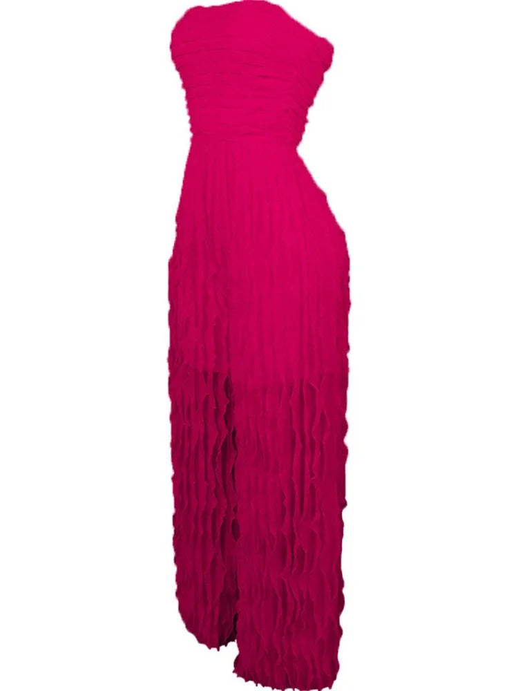 Wmstar Jumpsuit Women Fashionable Elegant Strapless Sexy with Wave Pattern Sleeveless Comfortable Soft Wholesale Dropshipping