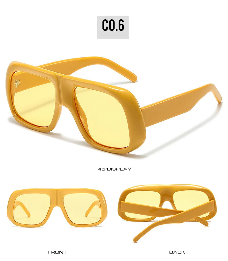 Oversized Square Gradient Sunglasses