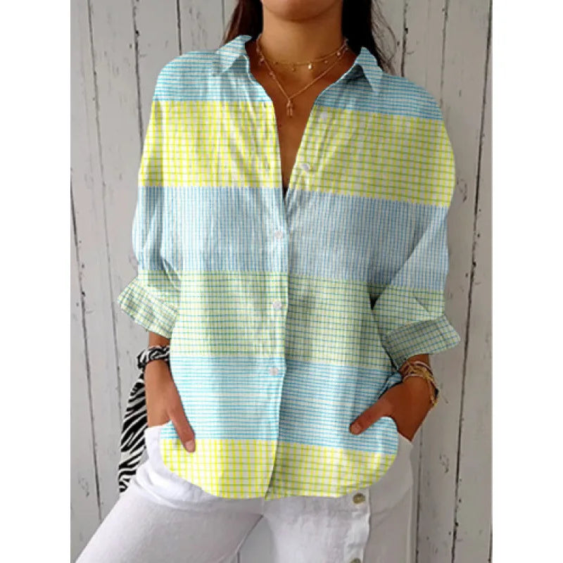 Ditsy Floral Oversized Dropped Shoulder Blouse for Women