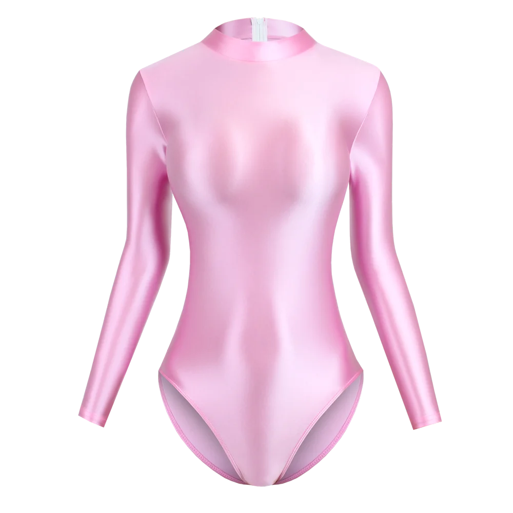 Silky Glossy One Piece Swimsuit
