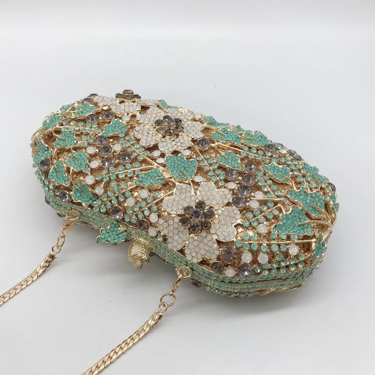 Sparkling Rhinestone Crystal Evening Clutch Bag for Women
