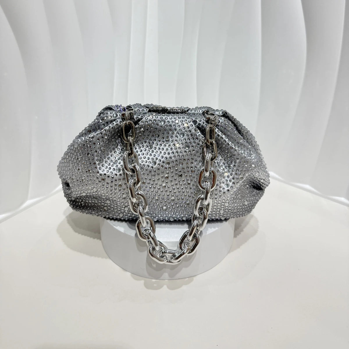 Sparkling Rhinestone Evening Clutch Shoulder Bag for Women