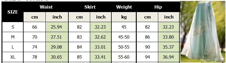 Stylish Casual Printed Chiffon Midi Skirt for Women