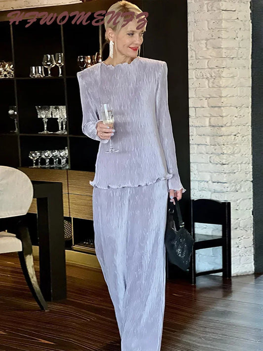 Velvet Top And Pants Lounge Set