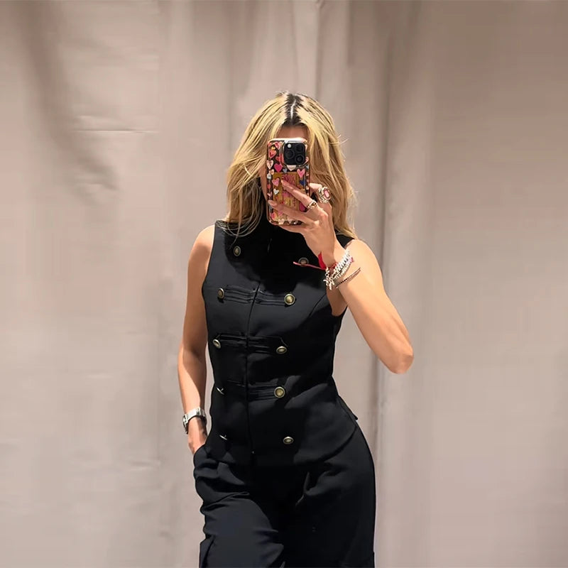 Comfortable Knitted O Neck Sleeveless Vest For Women