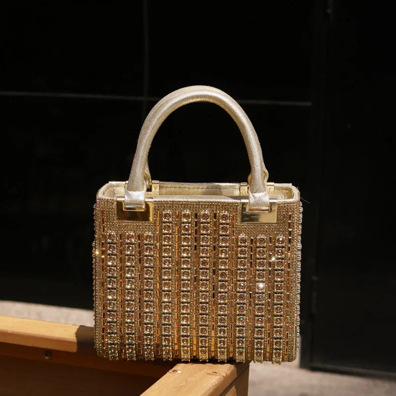 Crystal Rhinestone Wedding Evening Clutch Bag for Women