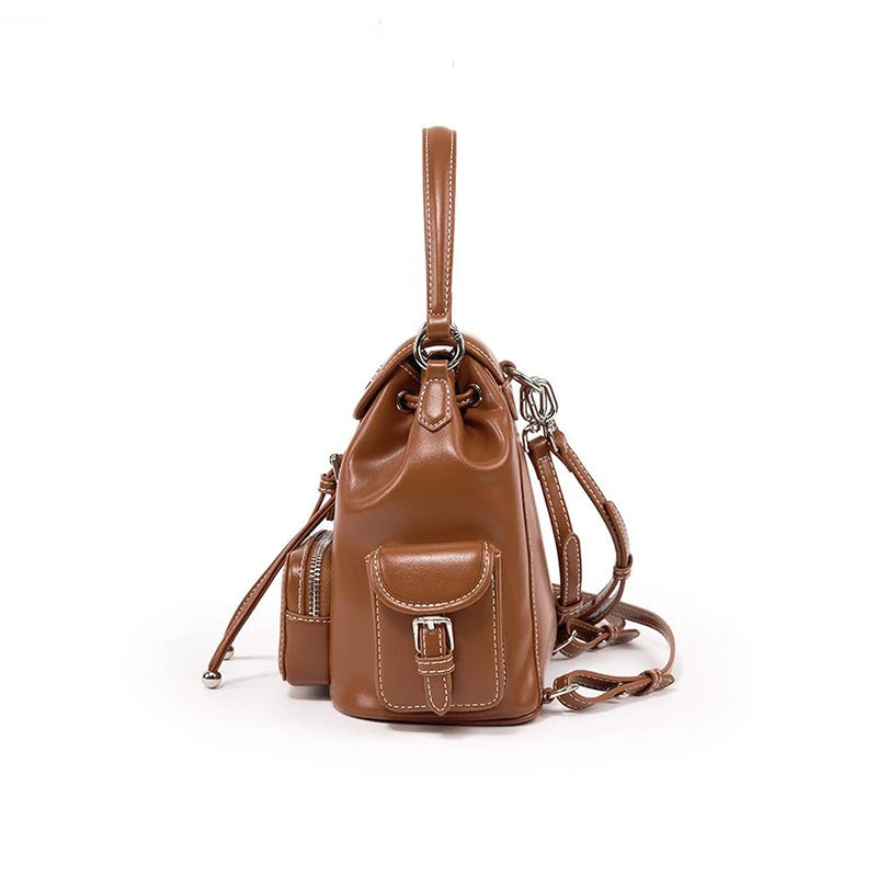 Brand Luxury Genuine Leather Backpack Large Capacity Versatile High-end Backpack Texture Fashion Travel Backpack Messenger Bag