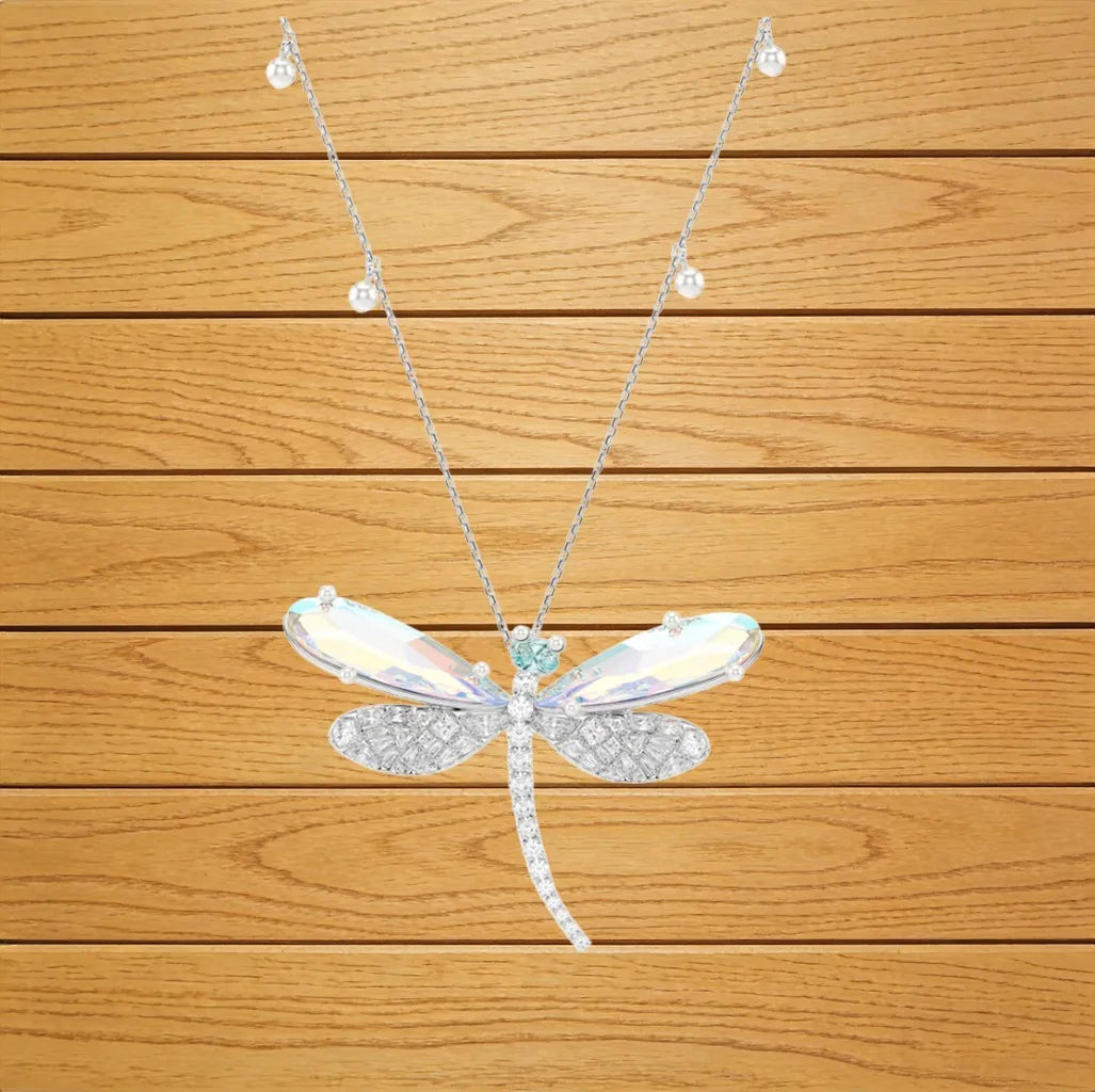 Elegant Bridal Zirconia Jewelry Set with Necklace and Earrings for Women