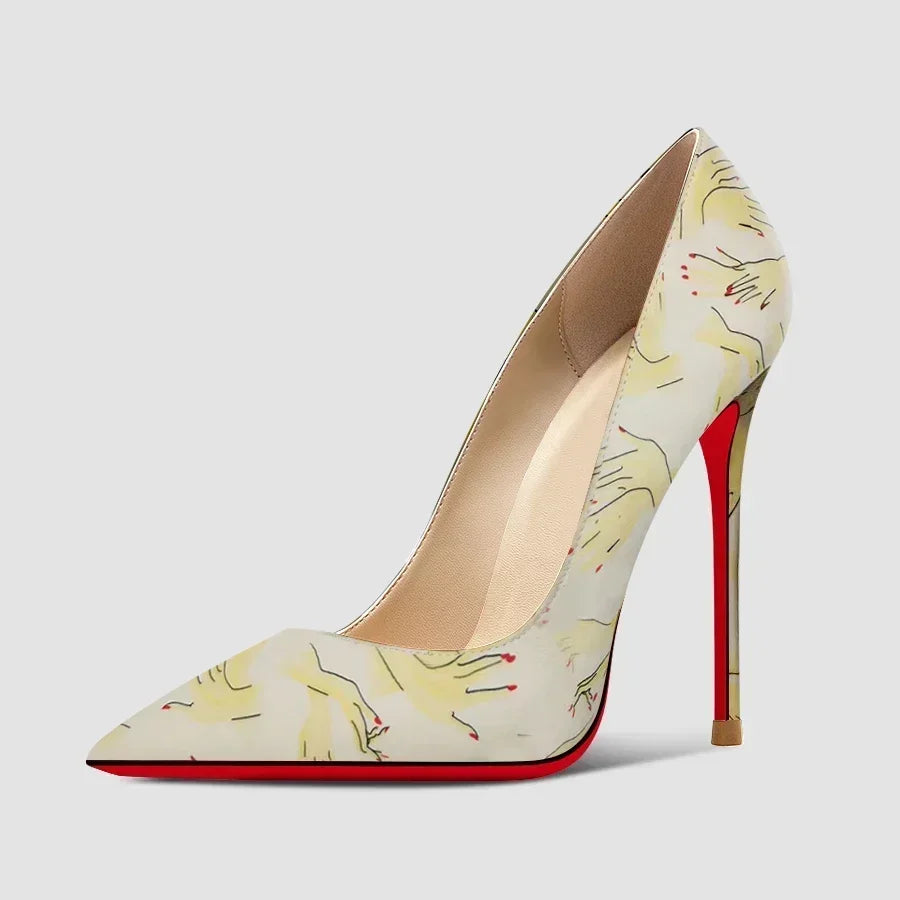 Pointed Toe Super High Stiletto Heel Pumps for Women