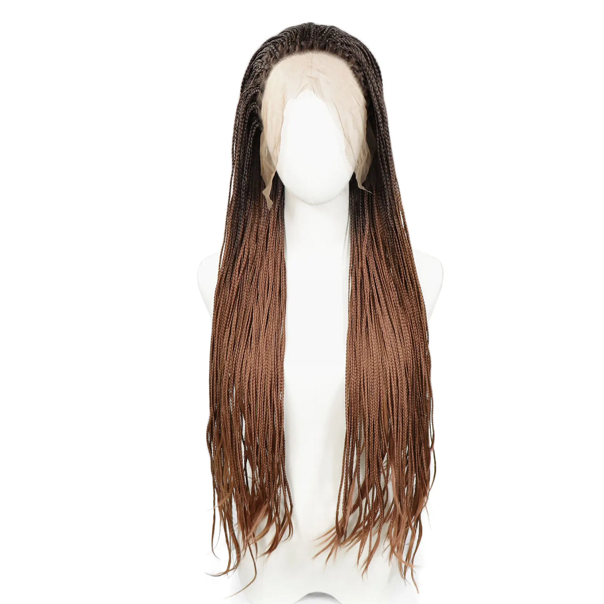 613 Blonde Box Braided Wigs Braids For Black Women 26Inch Long African Cornrow Crochet Braids Synthetic Hair 13x3 Lace Front Wig