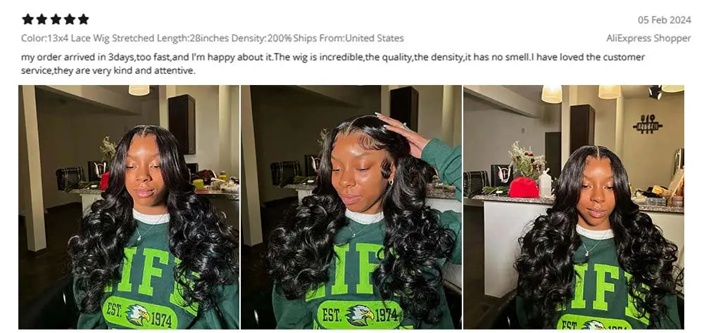 HD Transparent Body Wave Lace Frontal Human Hair Wig for Women