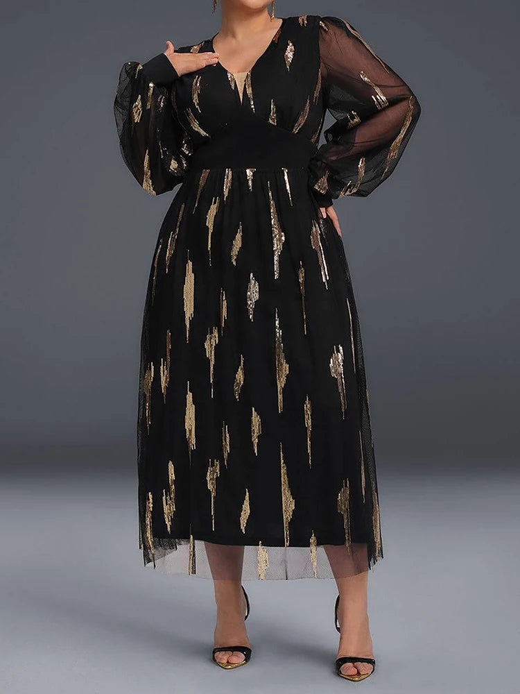 Sequined Midi Dress