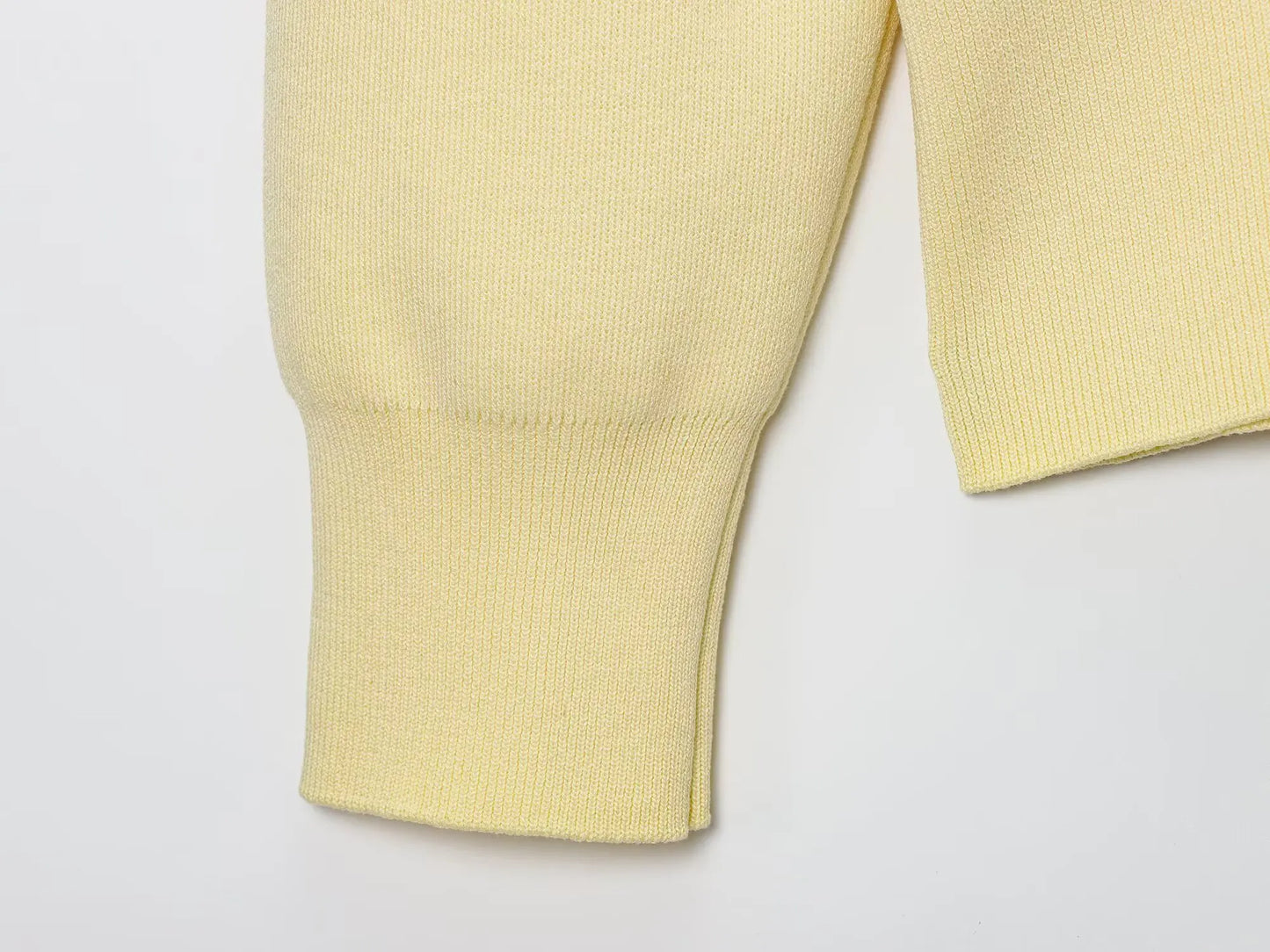 Casual V-Neck Knit Cardigan With Metal Button Detail for Women