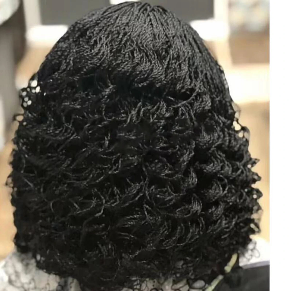 Micro Twist Braided Bob Wig for Black Women 5x5 HD Lace Front Closure Natural Looking Lace Wig with Micro Braids