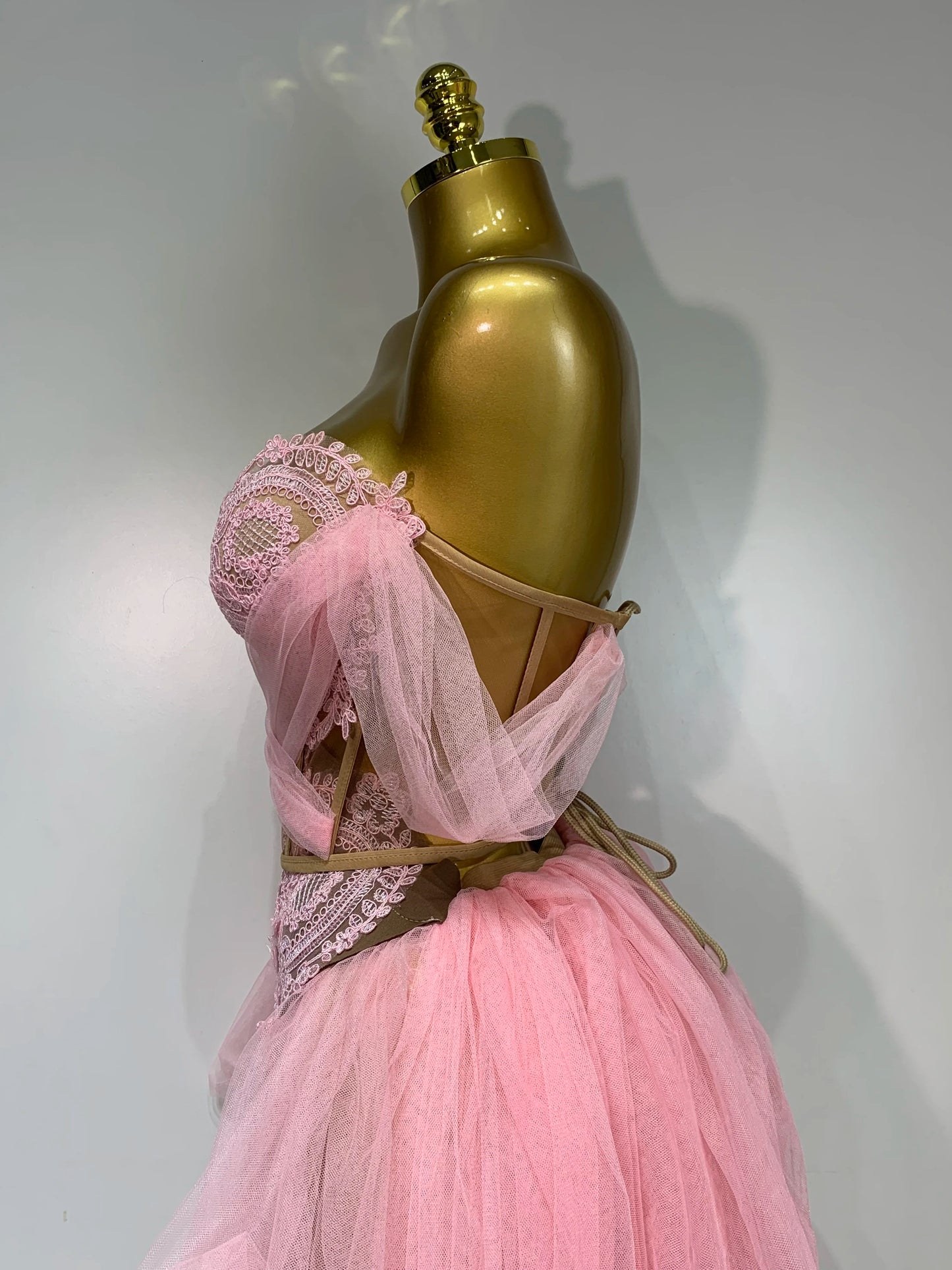 2025 New Arrived Sexy Cute Mesh Tops Skirt 2 PCS Set Women Celebrate Party Birthday Nightclub Performance Stage Show Outfit