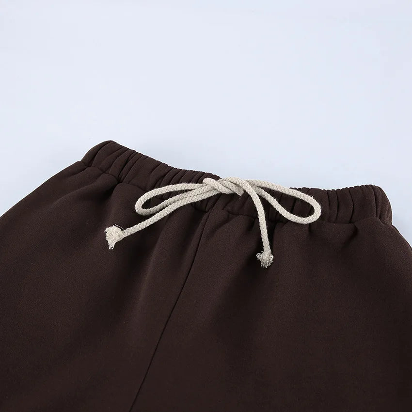 Hooded Loose Two Piece Top and Pants Set for Women
