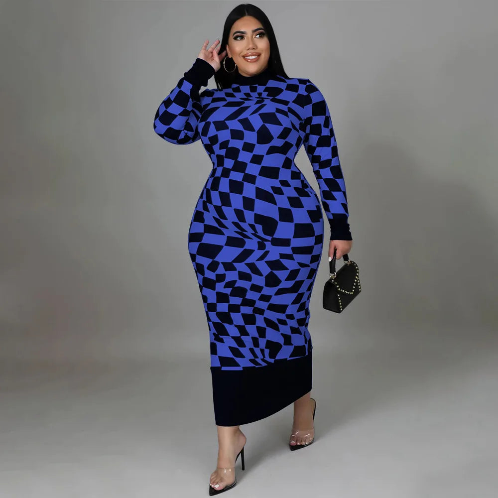 Colorful African Dashiki Print Traditional Dress for Women