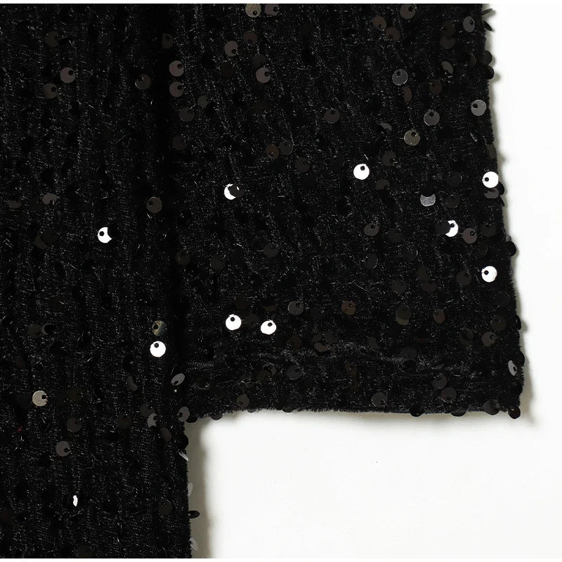 Sequined Paillette Glitter Evening Mini Dress for Women