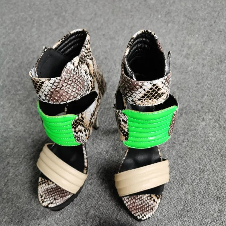 Covered Strap Platform Sandals