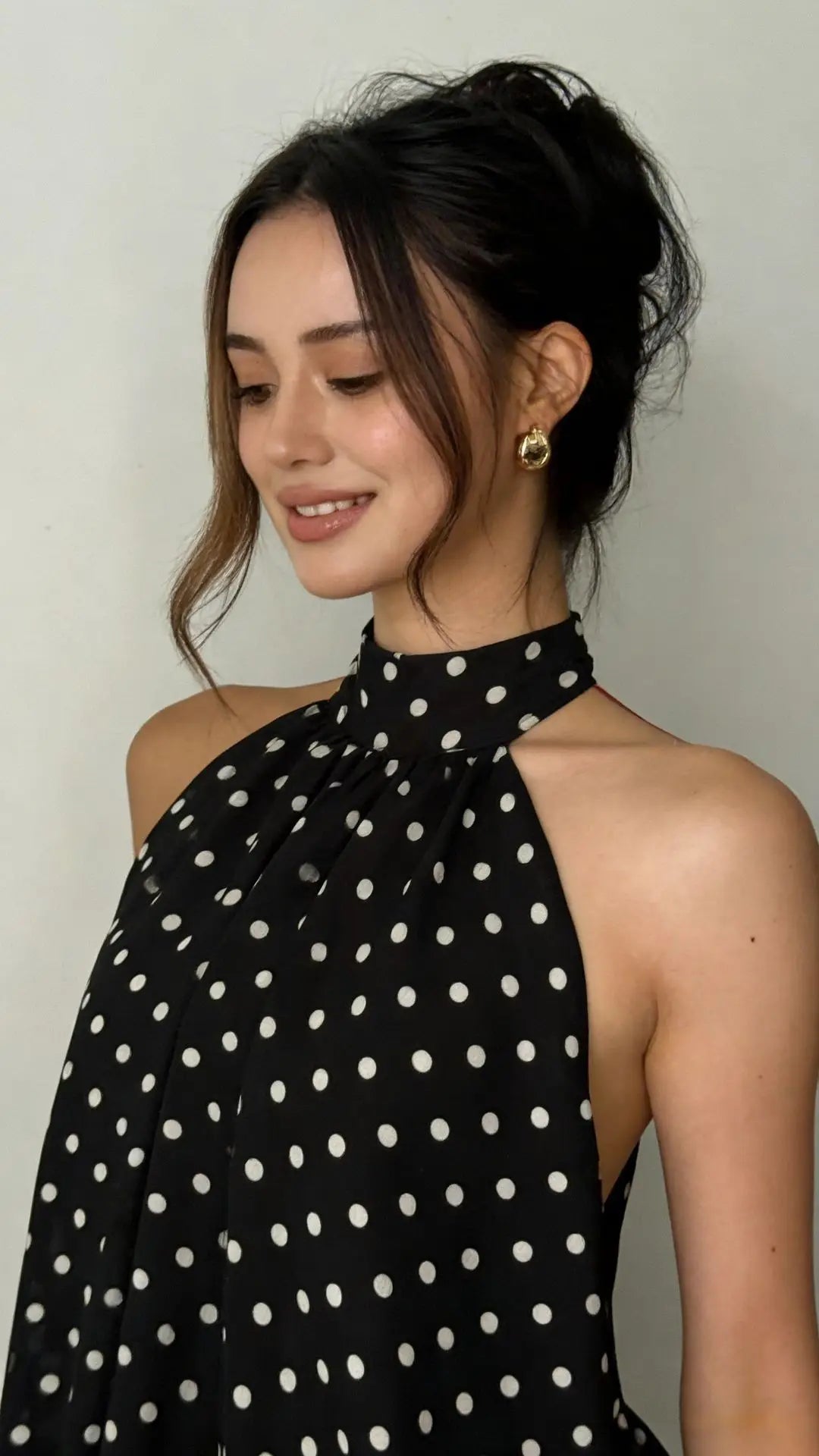 Chic Halter Neck Off Shoulder Backless Mini Dress For Women