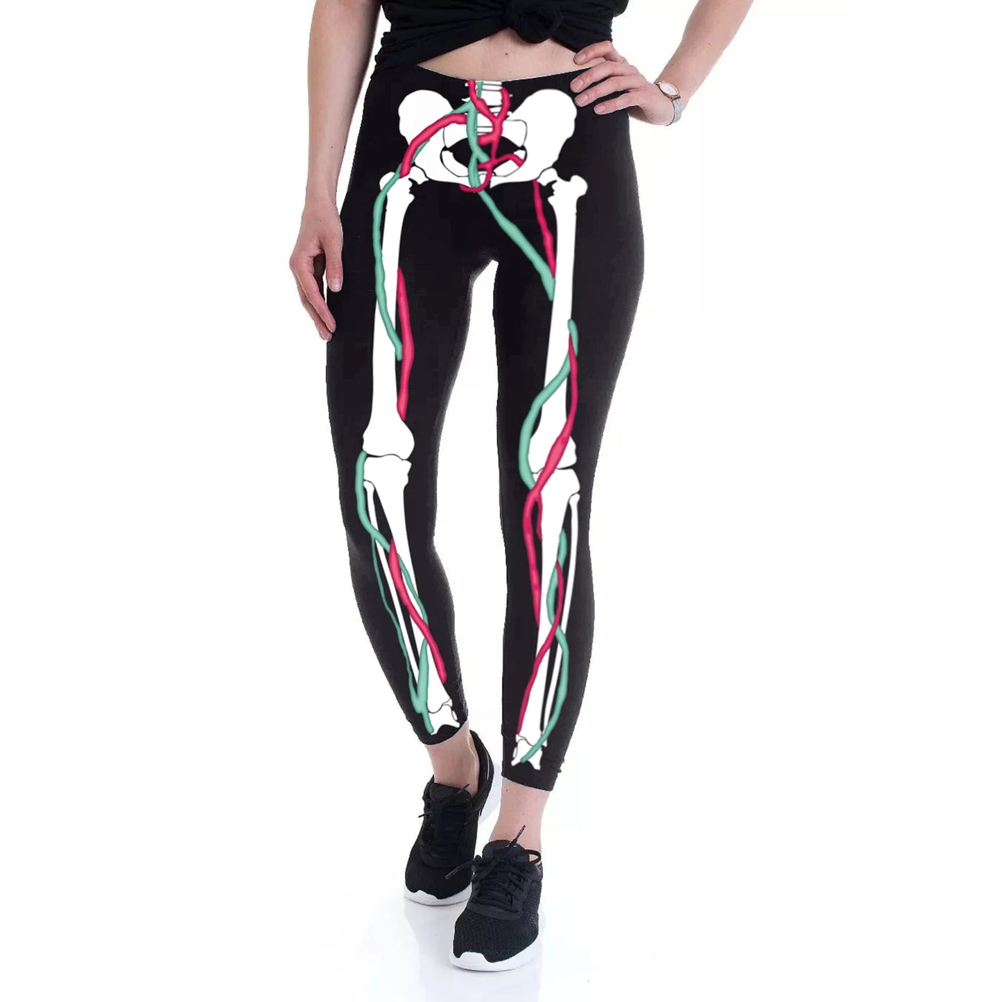 Three Dimensional Skeleton Cosplay Leggings for Women