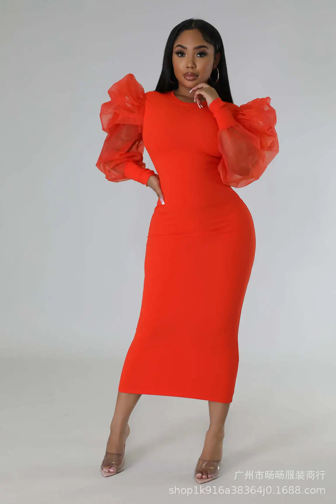 Women White Long Dress Lace Lantern Full Sleeve Round Neck A Line Dresses Elegant Ladies Splice Skirts Autumn Formal Vestidos