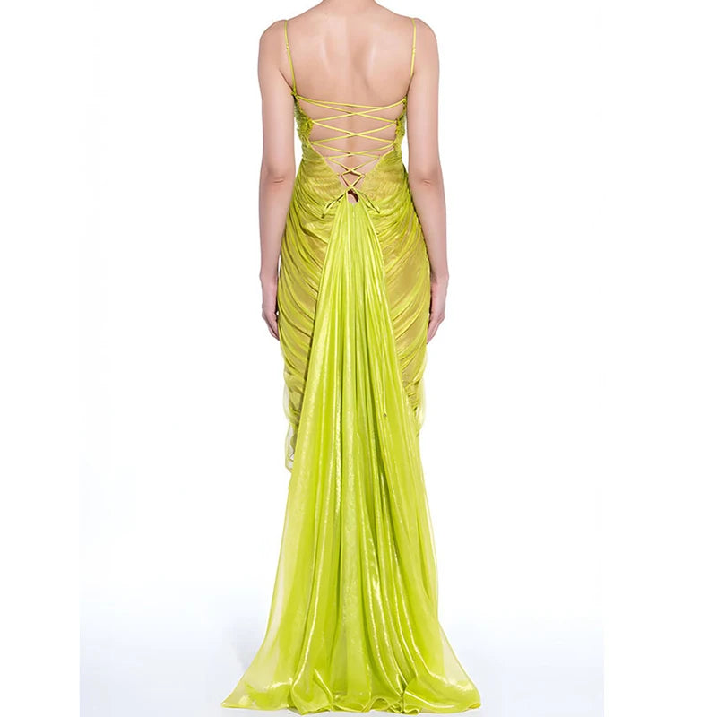 Elegant Off Shoulder Floor Length Evening Dress for Women