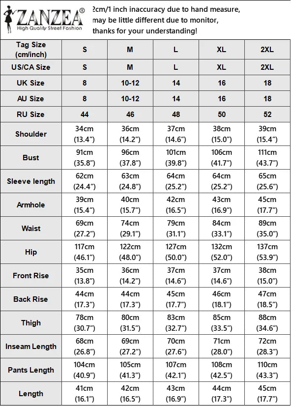 2025 Autumn Pant Sets ZANZEA Fashion 2PCS Women Outfits Solid Tracksuits Suit Long Sleeve Blouses Wide Leg Trousers 2 Piece Set