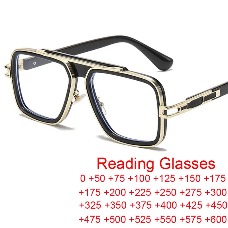 Classic Fashionable Retro Square Reading Glasses for Women