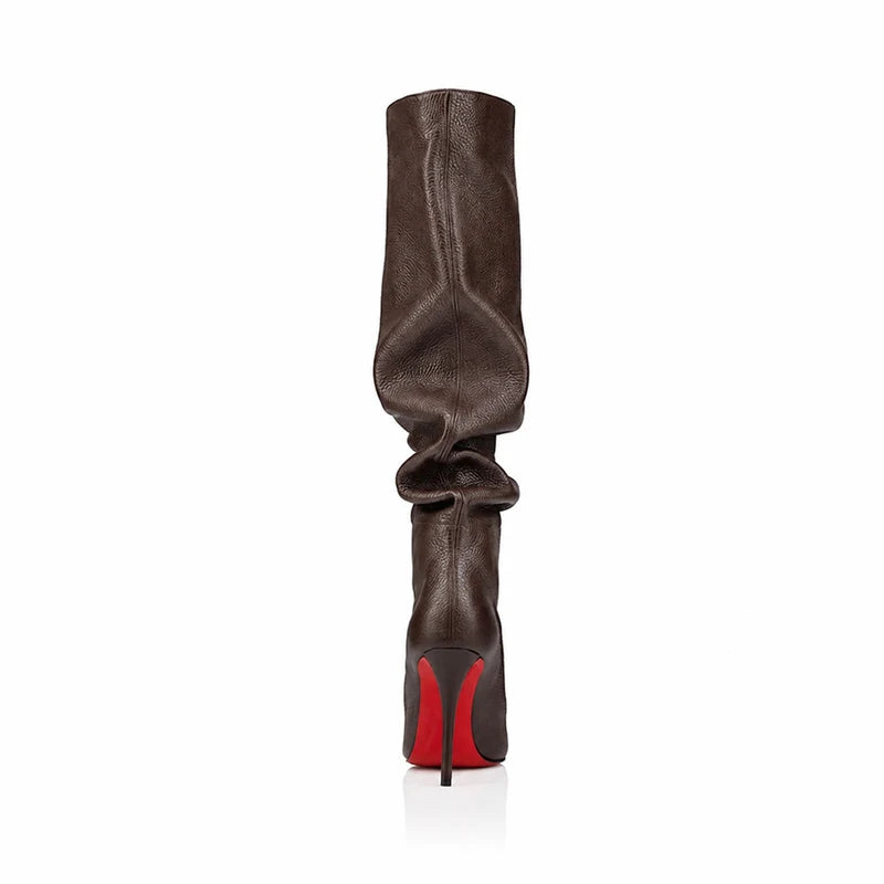 Pointed Toe Slim High Heel Knee High Boots for Women