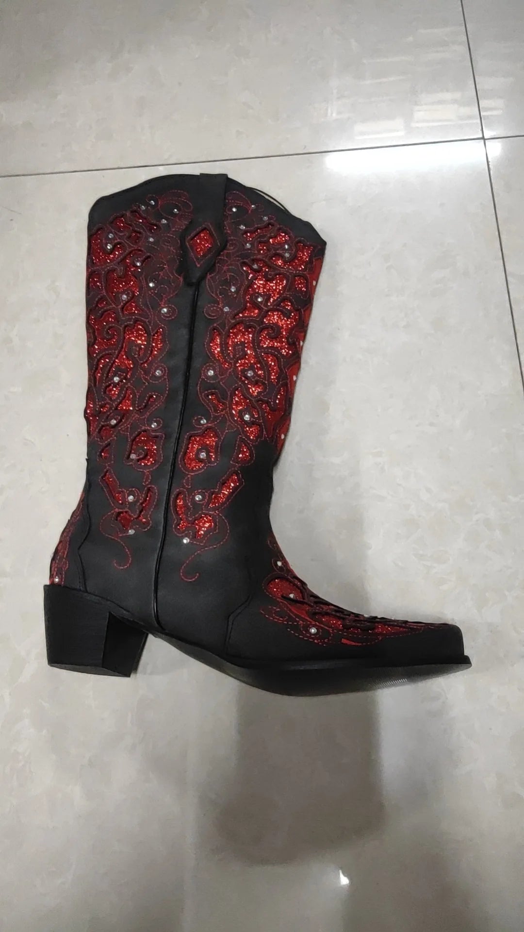 Fashionable Light Blue Suede Knee High Boots For Women