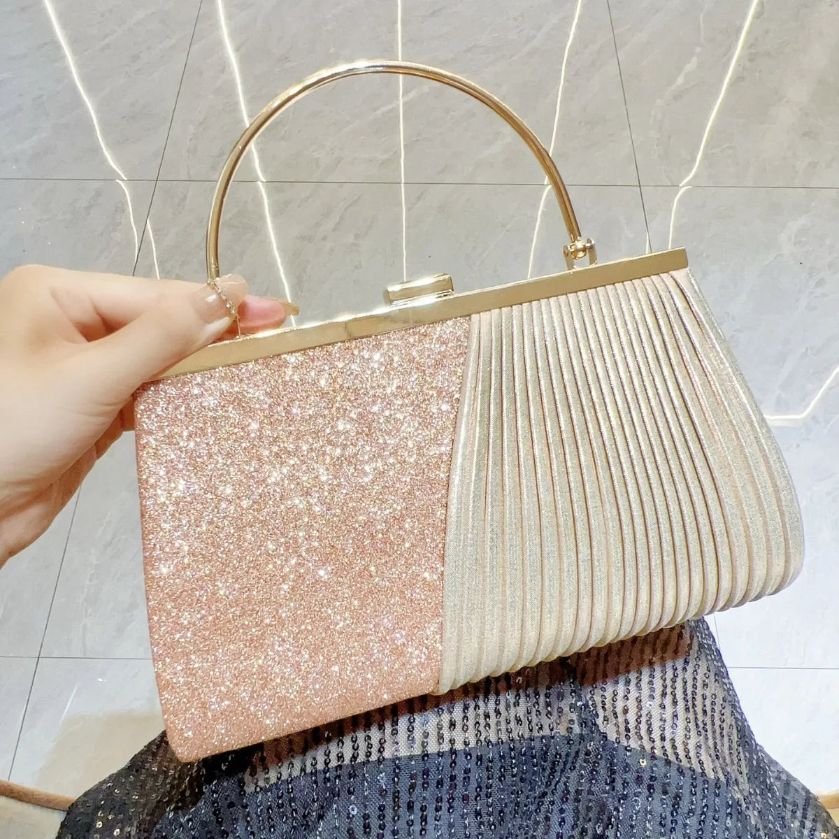 New Evening Women's Bag Luxury Brand Shiny Mini Handbag Colorful Diamond Large Capacity Mini Women's Shoulder Bag High Quality