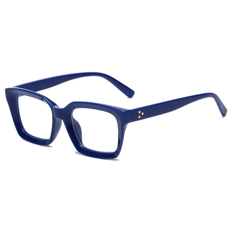 Oversized Square Reading Glasses With Plastic Frames for Women