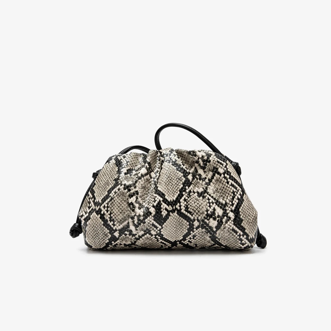 Elegant Ruched Serpentine Dumpling Shoulder Bag for Women