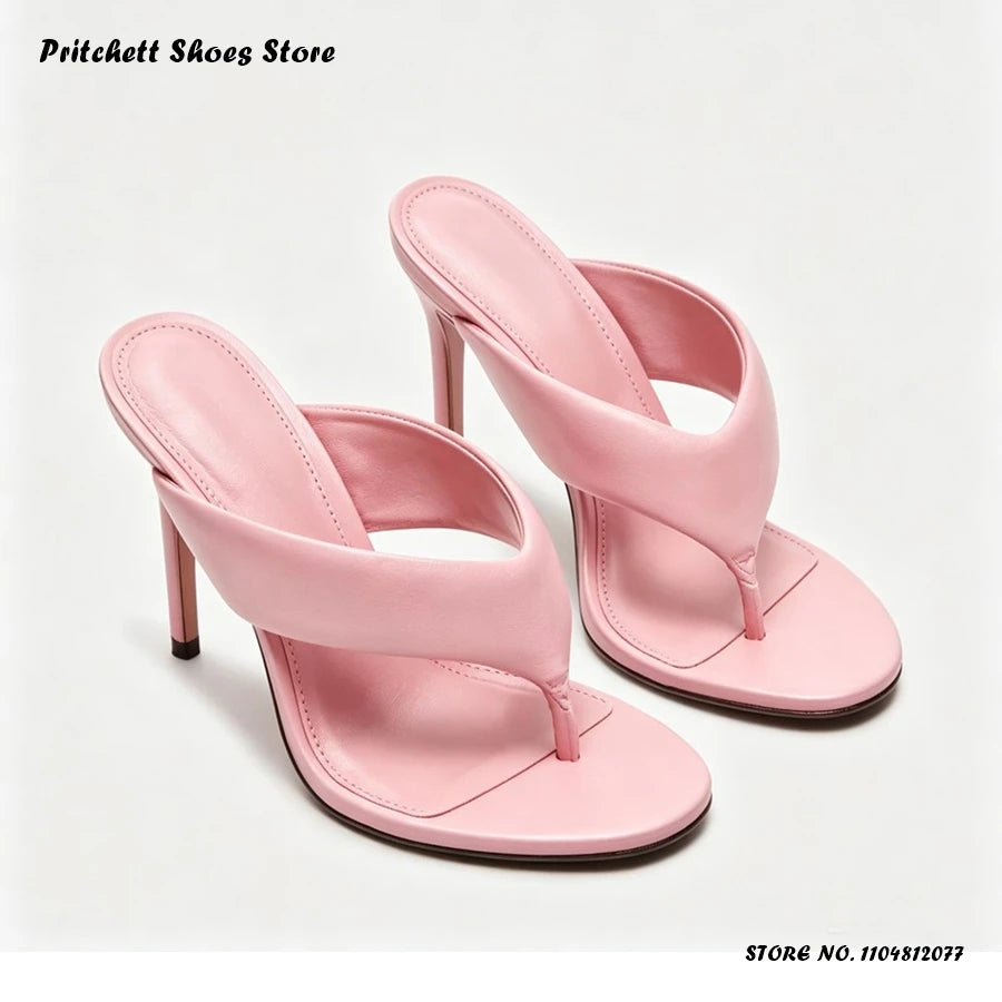 Premium Chic Thin Heel Open Toe Casual Flats For Women