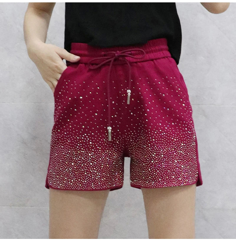 Lightweight High Waist Wide Leg Casual Shorts for Women