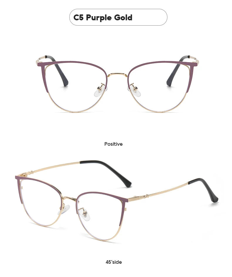 Lightweight Hollow Out Cat Eye Reading Glasses For Women