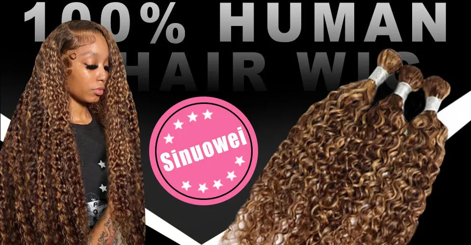 Burgundy Curly Lace Frontal Human Hair Wig for Women