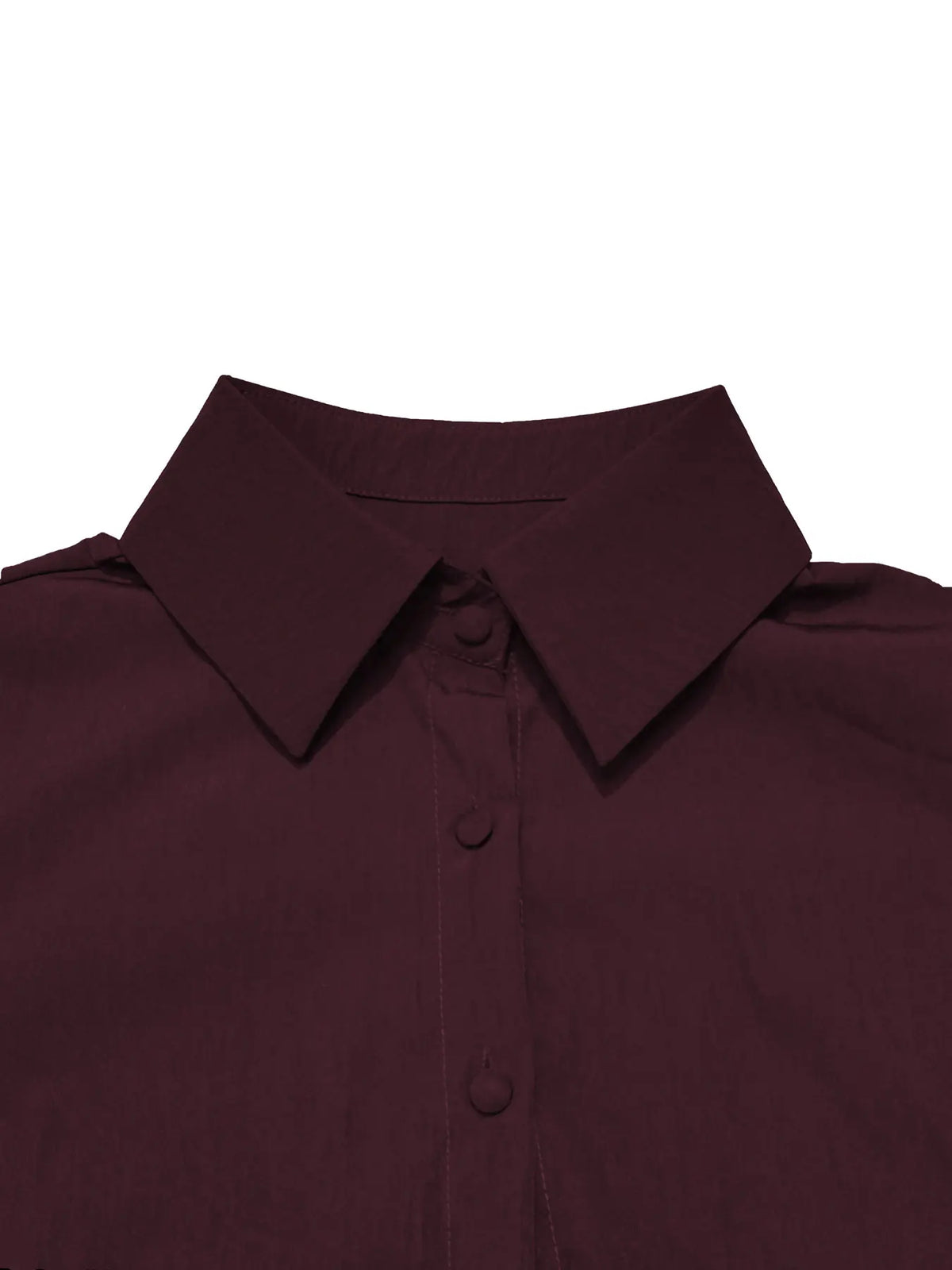 Solid Color Button Front Shirt