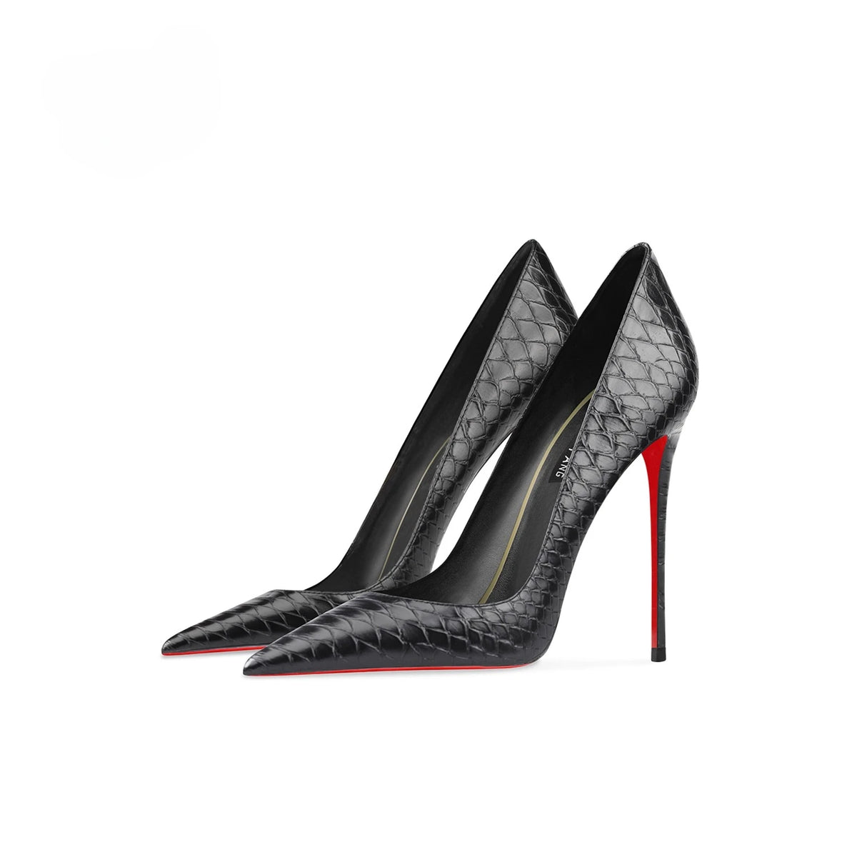 Snake Embossed Pointed Toe Stiletto Pumps for Women
