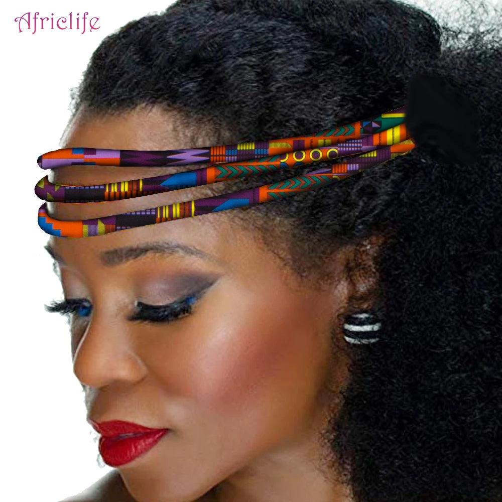 Colorful African Wax Print Handmade Headwrap for Women