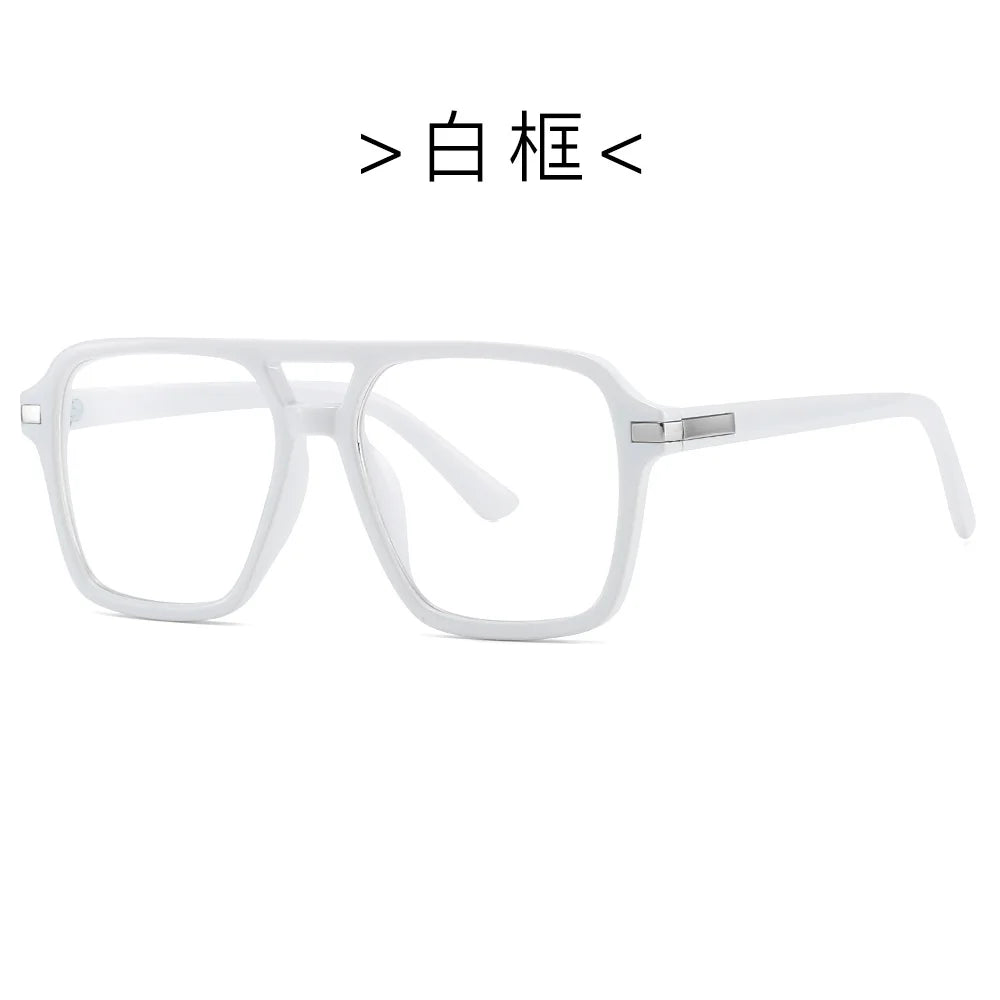Retro Double Bridge Square Frame Reading Glasses for Women