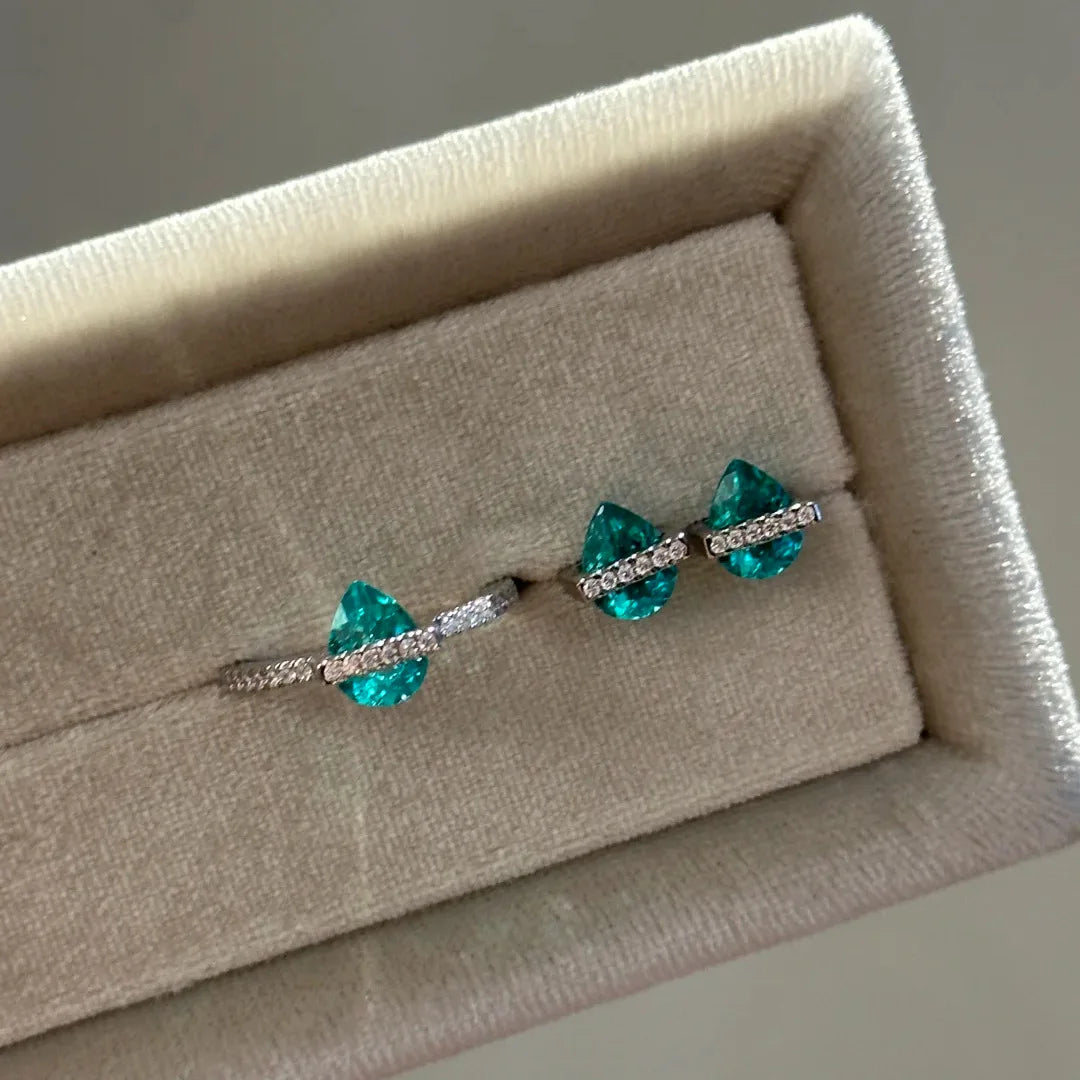 Elegant Cubic Zirconia Necklace Earrings And Ring Set for Women