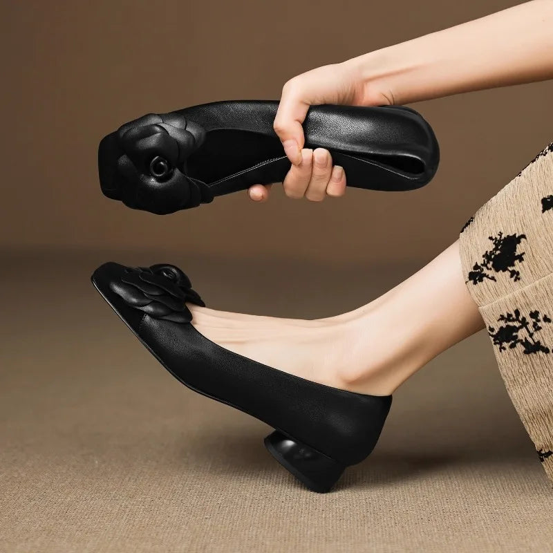Romantic Floral Patchwork Slip On Shoes